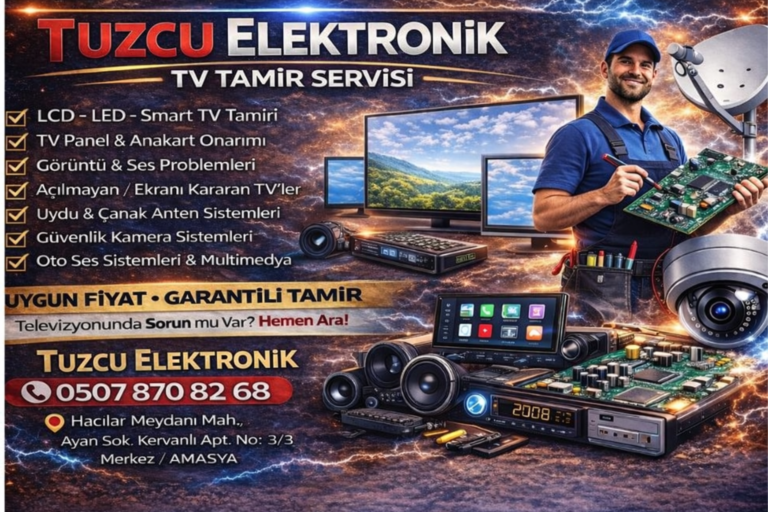 Amasya Televizyon Tamircisi,